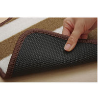 イケヒコ カーマット 助手席 ボーダー 『ロカ フロントマット』 ベージュ 約45×60cm 1個（直送品）