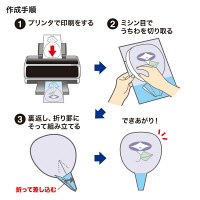 サンワサプライ マルチタイプ手作りエコうちわ JP-UTIWA7EN-10 1冊（直送品）