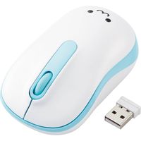ワイヤレスマウス 静音マウス 無線 2.4GHz 3ボタン 抗菌 Mサイズ ブルー M-DY11DRSKBU エレコム 1個（直送品）