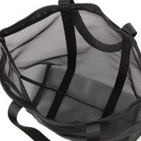 メッシュBIGトートバッグ ブラック LAKOLE/ラコレ