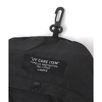 撥水加工 UVパッカブルハット ブラック LAKOLE/ラコレ