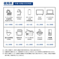 BigBlue フラットパワーステーションシステム ポータブル電源+34W ソーラーパネルセット CP110(PW) 1台