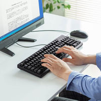 サンワサプライ 日本語109キーボード ブラック SKB-109PBK 1台（わけあり品）