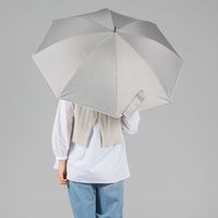 幾何学模様刺しゅうミニ日傘 グレー studio CLIP