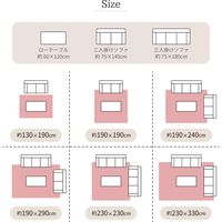 萩原 アンティーク絨毯風 プリントラグ トルクメン 1900×2900mm レッド 240623280 1枚（直送品）