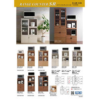 フナモコ スマートキッチン レンジカウンター 幅550×奥行447×高さ1174mm エリーゼアッシュ SRA-56C 1台（直送品）