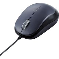 マウス 有線マウス 3ボタン ブルーLED Chromebook 認定 ブラック M-Y8UBBK エレコム 1個（直送品）