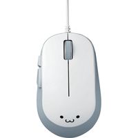 マウス 有線マウス 5ボタン ブルーLED ホワイト M-Y9UBWH エレコム 1個（直送品）