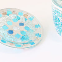 トモ・コーポレーション 小物入れ 洗面所 モザイク 蓋つきボックス ターコイズ 422853 1個（直送品）