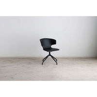 【軒先渡し】東馬 ARM ラウンド(回転)チェア ブラック 54685250 1台（直送品）