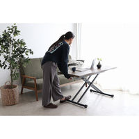 【軒先渡し】東馬 KRM 昇降テーブル 幅1200×奥行600×高さ240mm ブラウン 54686110 1台（直送品）