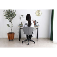 【軒先渡し】東馬 TMレイド ワークチェア グレー 54687230 1台（直送品）