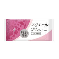 ウェットティッシュ エリエール ポケットウエットティシュー 除菌アルコールタイプ 携帯用 1セット（1パック(7枚×6個入)×30）大王製紙