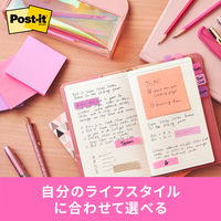 スリーエム(3M) ポストイット フィルムふせん 付箋 透明見出し 44mm×12mm マルチカラー7 1パック 688MC-7