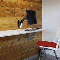 エルゴトロン LX ウォールマウント モニターアーム ブラック 34インチ(3.2～11.3kg)まで VESA規格対応 45-243-224