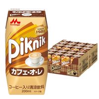 森永乳業 ピクニック カフェオレ 200ml 1箱（24本入） 紙パック 飲料 ドリンク 常温保存