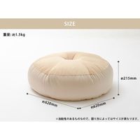 セルタン ベーグル ビーズクッション 620×620mm テクノグレー A958-647/611GRY 1台（直送品）