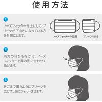 MSソリューションズ 不織布マスク ふつうサイズ 50枚入り PL-FM03WH50EF 1箱（50枚入）（直送品）
