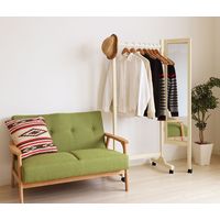 【軒先渡し】ヤマソロ ミラー付 ハンガー アプリ ホワイト 76-223 1台（直送品）