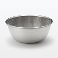 【まとめ買いセット】無印良品 ステンレス メッシュザル M 約直径19.5cm×高さ7.5cm 1セット（1個×6） 良品計画