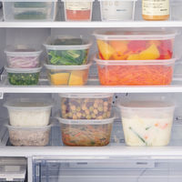 【まとめ買いセット】無印良品 蓋をしたままレンジで使えるフードコンテナ 正方形630mL 1セット（1組（2個入）×20）