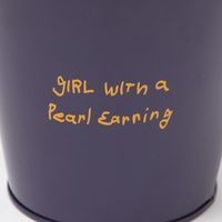 (世界の名作)ミニバケツ 真珠の耳飾り　小物収納 LAKOLE/ラコレ