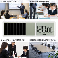 キングジム ビジュアルバータイマー 大型 シロ VBT100-W 1台