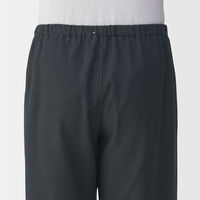 無印良品 メンズ 紳士 脇に縫い目のない フランネル長袖パジャマ 紳士ＸＬ ダークグレー柄 良品計画