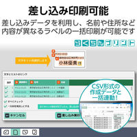 エレコム ラベルシール 表示･宛名ラベル プリンタ兼用 マット紙 A4 4面 1袋 (50シート) 白 EDT-ECNL4（わけあり品）