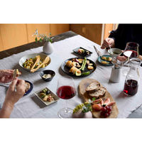 丸利玉樹利喜蔵商店 プレート 23cm L KASANE カサネ 陶器 ブラック 444878 1個（直送品）