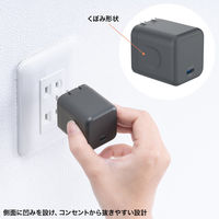 サンワサプライ USB PD対応キューブ型AC充電器(PD65W) ACA-PD105BK 1個