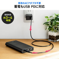サンワサプライ USB PD対応モバイルバッテリー(19800mAh・PD60W) BTL-RDC37 1個