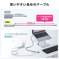 サンワサプライ 8K対応 USB TypeーC ドッキングステーション USB-DKM9S 1個