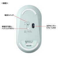 サンワサプライ 静音Bluetoothマウス MA-BBS333G 1個