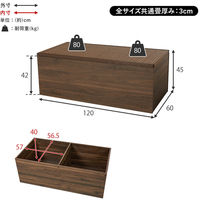 【軒先渡し】萩原 畳付き収納スツール 幅1200×奥行600×高さ450mm ナチュラル RUD-1159NA 1台（直送品）