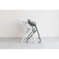 ICHIBA 折り畳み式ミーティングチェア ホワイト OFC-3842WH 1脚（直送品）