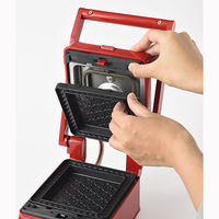 BRUNO グリルサンドメーカー シングル(レッド) BOE083-RD 1個