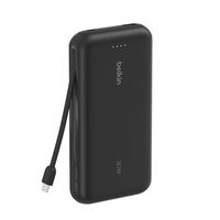 BELKIN 30W20000mAh ケーブル内蔵モバイルバッテリー BPB024FQBK 1個