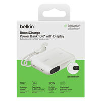 BELKIN モバイルバッテリー 10000mAh with Display BPB027FQWH 1個
