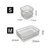 atomico そのまましまえる水切りバスケット M 1セット（1個×3） ステンレス製 脚付き シービージャパン