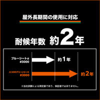トラスコ中山 　エコＯＤグリーンシート　＃3000　3．6×3．6ｍ ODSー3636 1枚