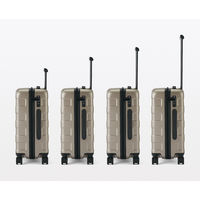 無印良品 バーを自由に調節できる フロントオープンキャリーケース ３２Ｌ タテ５４×ヨコ３７×マチ２４ｃｍ 黒 良品計画