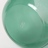 うねうねハンドルガラスマグカップ グリーン LAKOLE/ラコレ