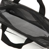 CLEARMESHバッグポーチ ブラック LAKOLE/ラコレ