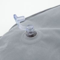 TRAVEL ポンプ式ネックピロー グレー LAKOLE/ラコレ