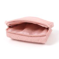 FLOWERミラー付きポーチ ピンク LAKOLE/ラコレ