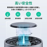 AUKEY ワイヤレス充電器 冷却機能搭載 スマホクーラー Qi2 15W グレー LC-G10-GY 1個