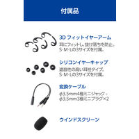 エレコム ヘッドセット 有線 4極 接続 カナル マイク付 高音質 音量調整 ブラック ECHS-EP21STBK 1個