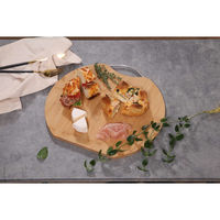 不二貿易 まな板 32cm D型 竹製 持ち手付き バンブーカッティングボード 460224 1個（直送品）