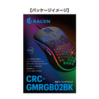 センチュリー RGB ゲーミングマウス LT ブラック CRC-GMRGB02BK 1個